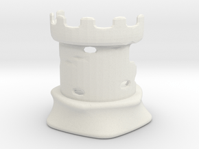 Rook - Dogs Of War Chess Piece in White Natural Versatile Plastic