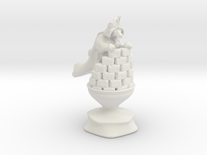 Queen - Dogs Of War Chess Piece in White Natural Versatile Plastic