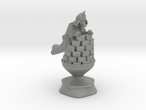 Queen - Dogs Of War Chess Piece in Gray PA12