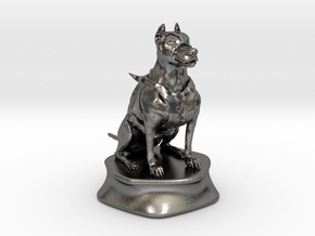 Dogs of War - Pitbull in Polished Nickel Steel