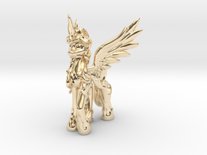 Princess Celestia MLP (Au, Ag, Pt, Bronze, Brass) in 14K Yellow Gold