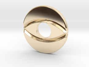 Runic Coin in 14K Yellow Gold