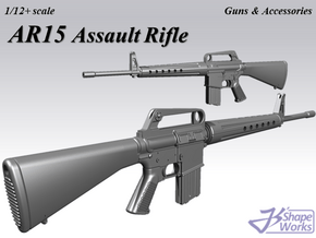 1/9 AR15 Assault rifle in Tan Fine Detail Plastic
