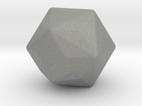 Triakis Icosahedron - 1 Inch - Round V2 in Gray PA12