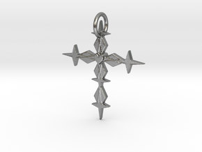 Metatronia Starlight Pendant in Natural Silver: Medium