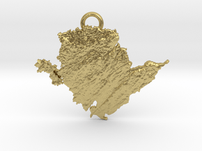Anglesey Pendant,  in Natural Brass