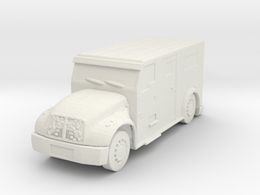 International Armored Truck 1/87 in White Natural Versatile Plastic