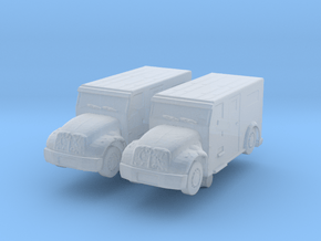 International Armored Truck (x2) 1/350 in Smooth Fine Detail Plastic