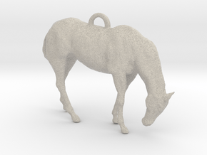 Horse Pendant in Natural Sandstone