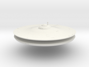 1000 TOS saucer part1 in White Natural Versatile Plastic