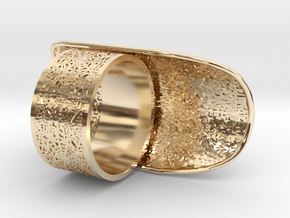Redback Spider Ring in 14k Gold Plated Brass: 10 / 61.5