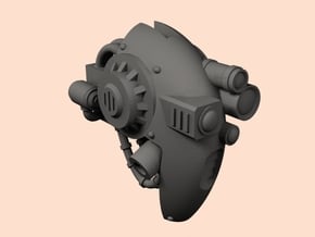 Knight Minirobot head 1 in Tan Fine Detail Plastic