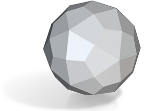 Deltoidal Hexecontahedron - 1 Inch - Round V1 in Tan Fine Detail Plastic
