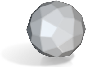 Deltoidal Hexecontahedron - 1 Inch - Round V2 in Tan Fine Detail Plastic