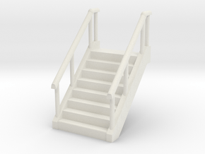 Stairs (W36mm H60mm) 1/48 in White Natural Versatile Plastic
