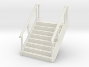 Stairs (W45mm H60mm) 1/48 in White Natural Versatile Plastic