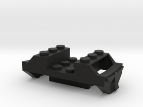 Building Block O Gauge Adapter in Black Premium Versatile Plastic