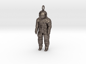 Neil_Armstrong_Suit_Pendant in Polished Bronzed-Silver Steel