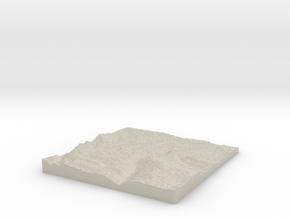 Model of Contact Creek in Natural Sandstone