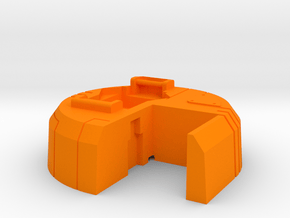 Starcom - Blast Track - Turret  in Orange Processed Versatile Plastic