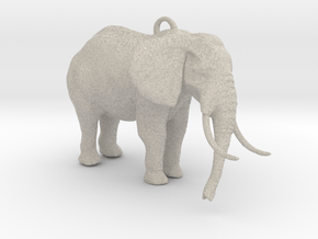 Elephant Keychain in Natural Sandstone