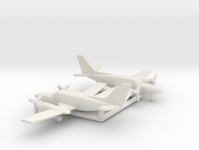 Cessna 404 Titan in White Natural Versatile Plastic: 6mm