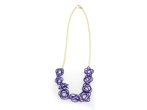 Sprouted Spirals Necklace (Chain) in Purple Processed Versatile Plastic