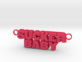 "Sucker Baby" Necklace in Pink Processed Versatile Plastic