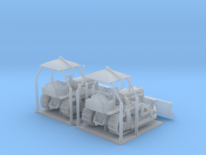 Ho Scale D47U Bulldozer   (Twin Pack) in Tan Fine Detail Plastic