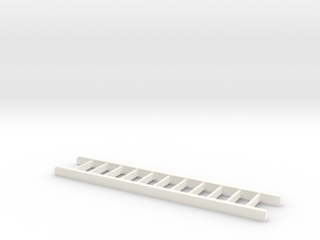 Ladders 10 Scale Feet in White Processed Versatile Plastic: 1:18