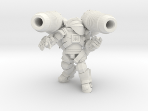 Astroknight Rocketman With Photon Cannons in White Natural Versatile Plastic