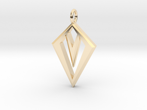 Diamond Sharp in 14k Gold Plated Brass
