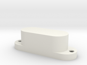 XII-style pickup cover also fits Mustang bass in White Premium Versatile Plastic