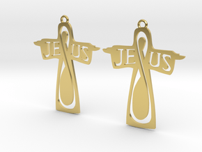 Jesus in Polished Brass