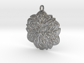 Celtic Knot Pendant in Natural Silver