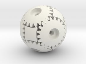 Sphere Gear T20D34 in White Natural Versatile Plastic