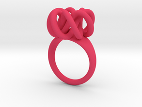 Infinity Ring in Pink Processed Versatile Plastic
