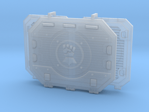 Hover Tank Doors (Set) - Fist in Smooth Fine Detail Plastic