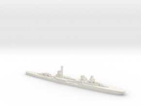Raimondo Montecuccoli light cruiser 1:1200 WW2 in White Natural Versatile Plastic