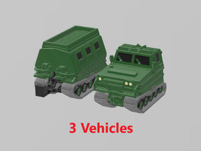 Bandvagn Bv-202 (x3) 1/220 in Tan Fine Detail Plastic