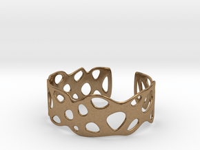 Cellular Bracelet Size M in Natural Brass