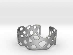 Cellular Bracelet Size M in Natural Silver