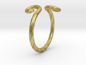 Medieval Ring in Natural Brass