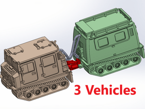 Bandvagn Bv-206 (x3) 1/220 in Tan Fine Detail Plastic