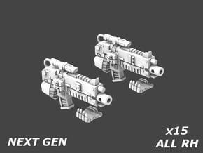 41015 Deathvigil Weapons - All RH Next Gen x15 in Tan Fine Detail Plastic