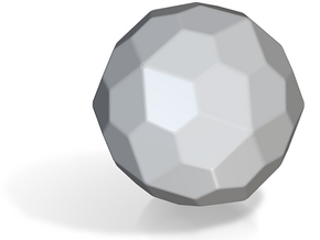 Pentagonal Hexecontahedron (laevo) - 1 In-Round1 in Tan Fine Detail Plastic