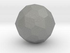 Pentagonal Hexecontahedron (laevo) - 1 Inch in Gray PA12