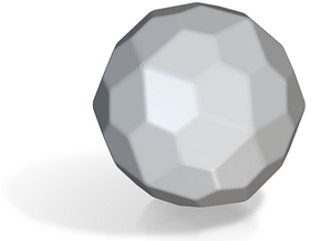 Pentagonal Hexecontahedron (laevo) -10mm-RoundV1 in Tan Fine Detail Plastic