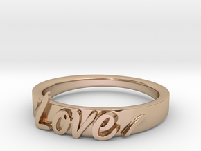 LoveRing in 14k Rose Gold Plated Brass: 9 / 59