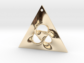 Dimension Gate Pendant in 14K Yellow Gold